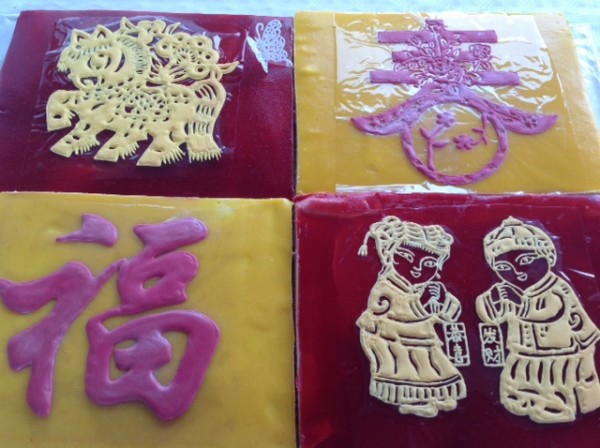 Chinese New Year cake with symbol of The Year of The Horse